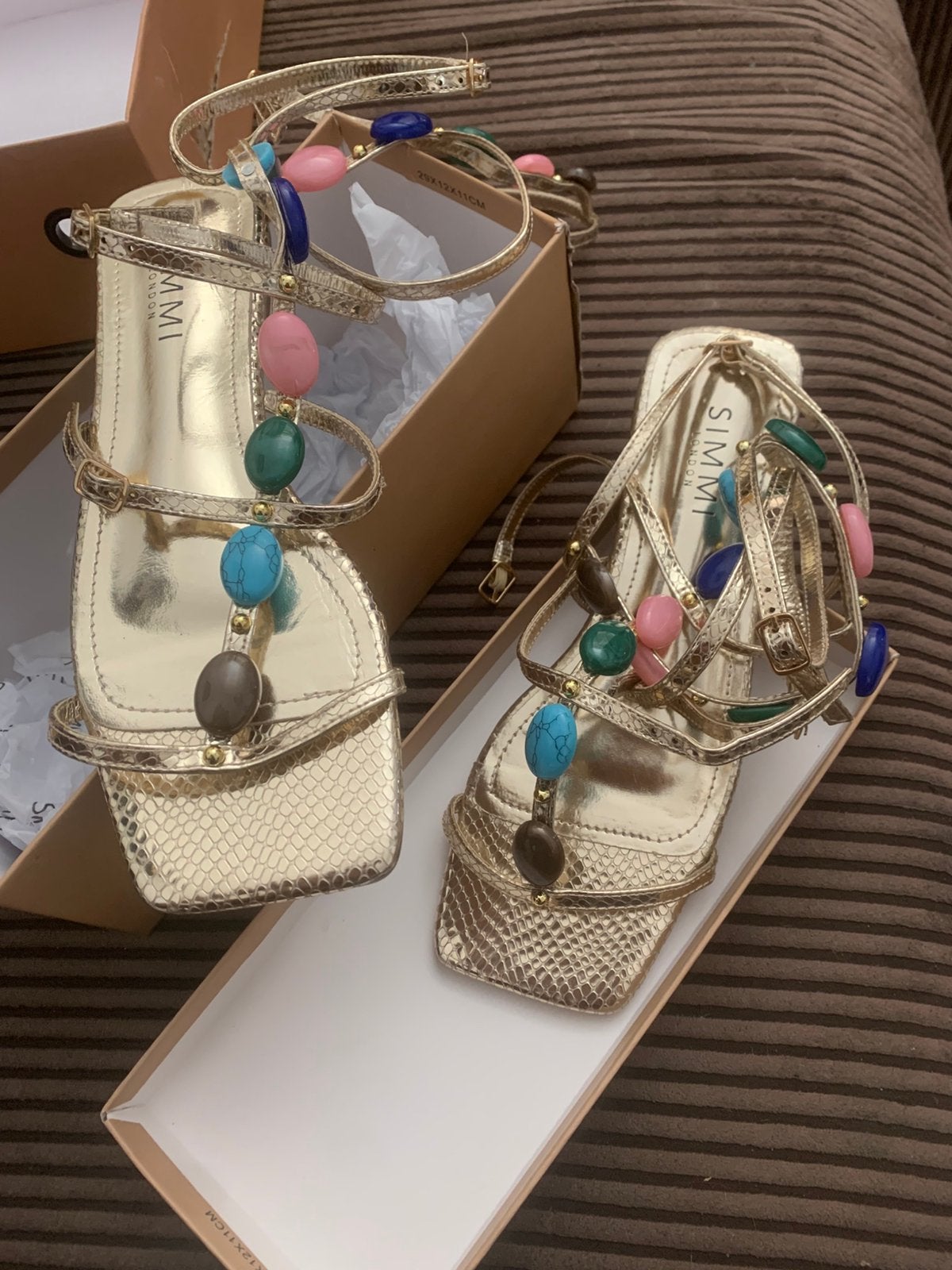 Nieuwe Simmi London Elba Sandalen Roségoud Slangenleer Maat, Kleding | Dames, Schoenen, Ophalen, Overige kleuren, Nieuw, Sandalen of Muiltjes