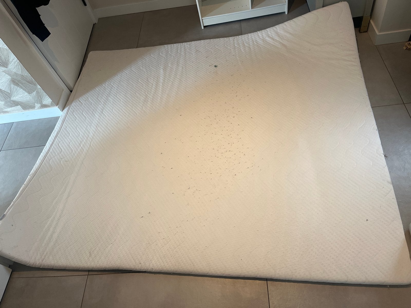 Topper 180x210 cm, 5 cm dik, goede staat, Ophalen, Gebruikt, 210 cm, Tweepersoons