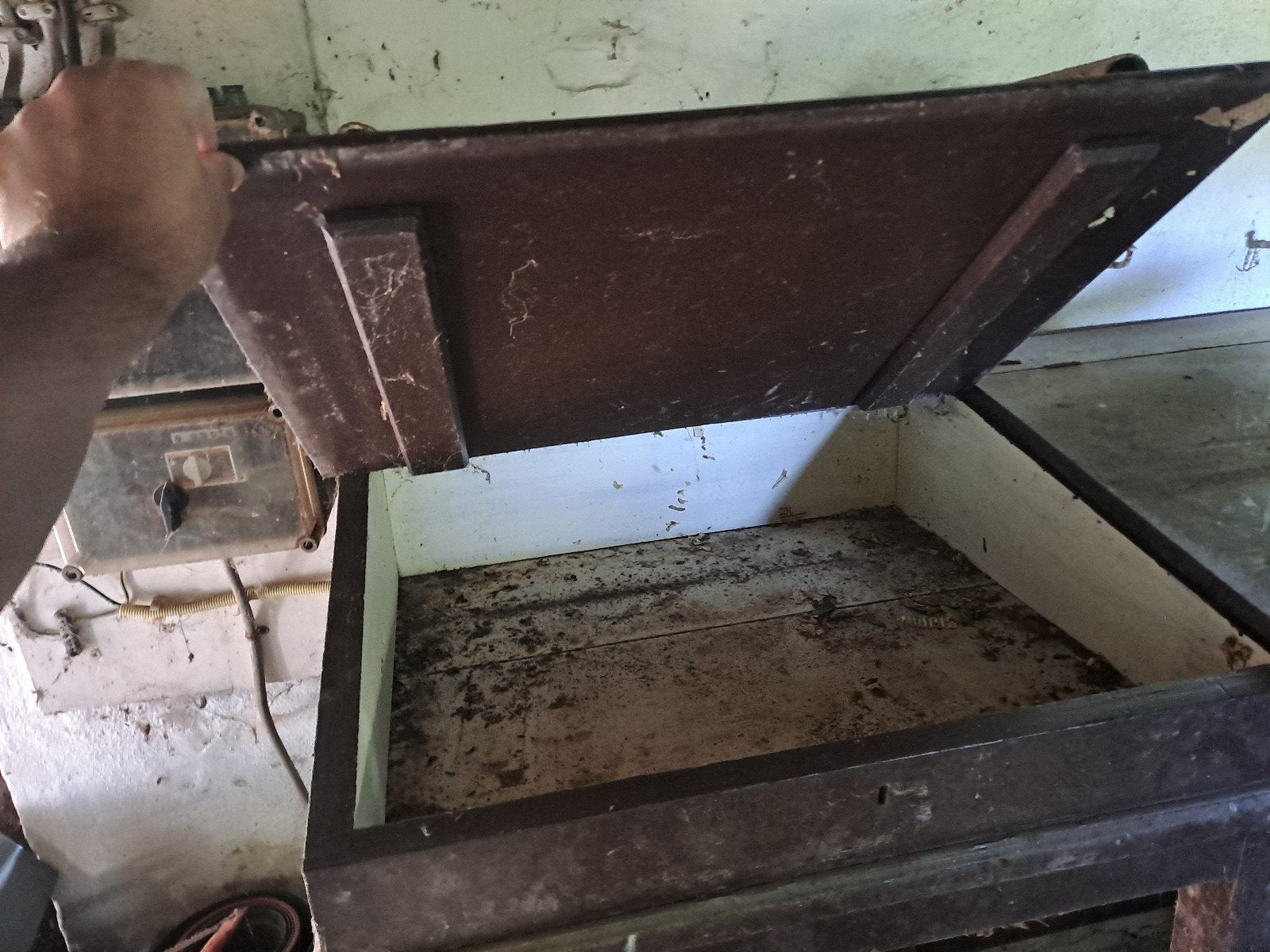 Antieke postkantoor lessenaar / bureau, Antiek en Kunst, Ophalen