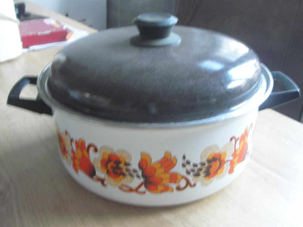 Soeppan Retro, Ophalen of Verzenden, Zo goed als nieuw, Overige materialen, Kookpan of Snelkookpan