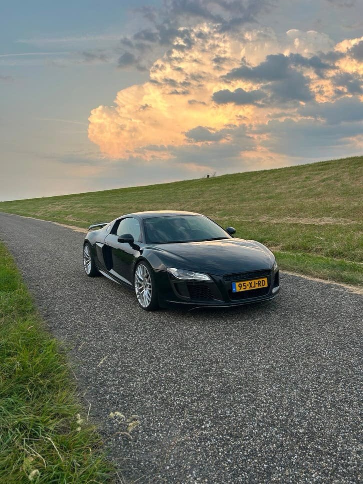 Audi R8 4.2 FSI PPI EDITIE Quattro R-tronic 2007 Zwart, Auto's, Audi, Automaat, Zwart, Vierwielaandrijving, 93 €/maand