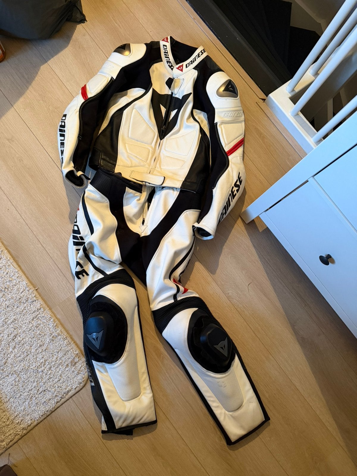 Dainese 2 delig leren pak maat 46, Motoren, Kleding | Motorkleding, Ophalen of Verzenden, Tweedehands, Combipak
