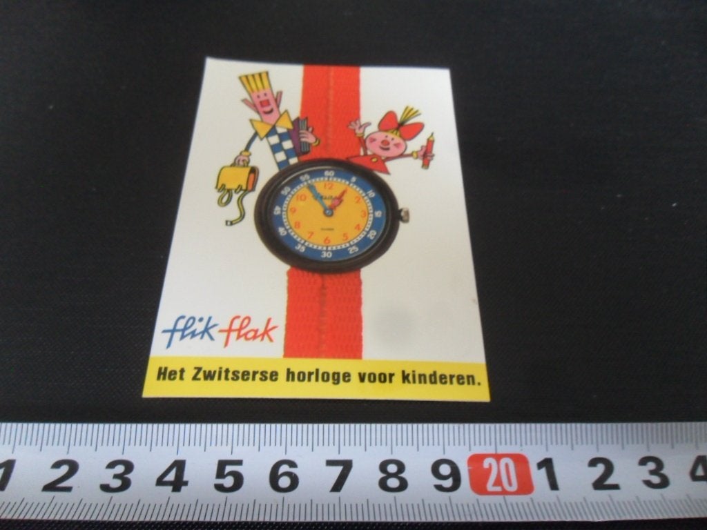 sticker FLIK FLAK Het Zwitserse horloge voor kinderen, Ophalen of Verzenden, Zo goed als nieuw