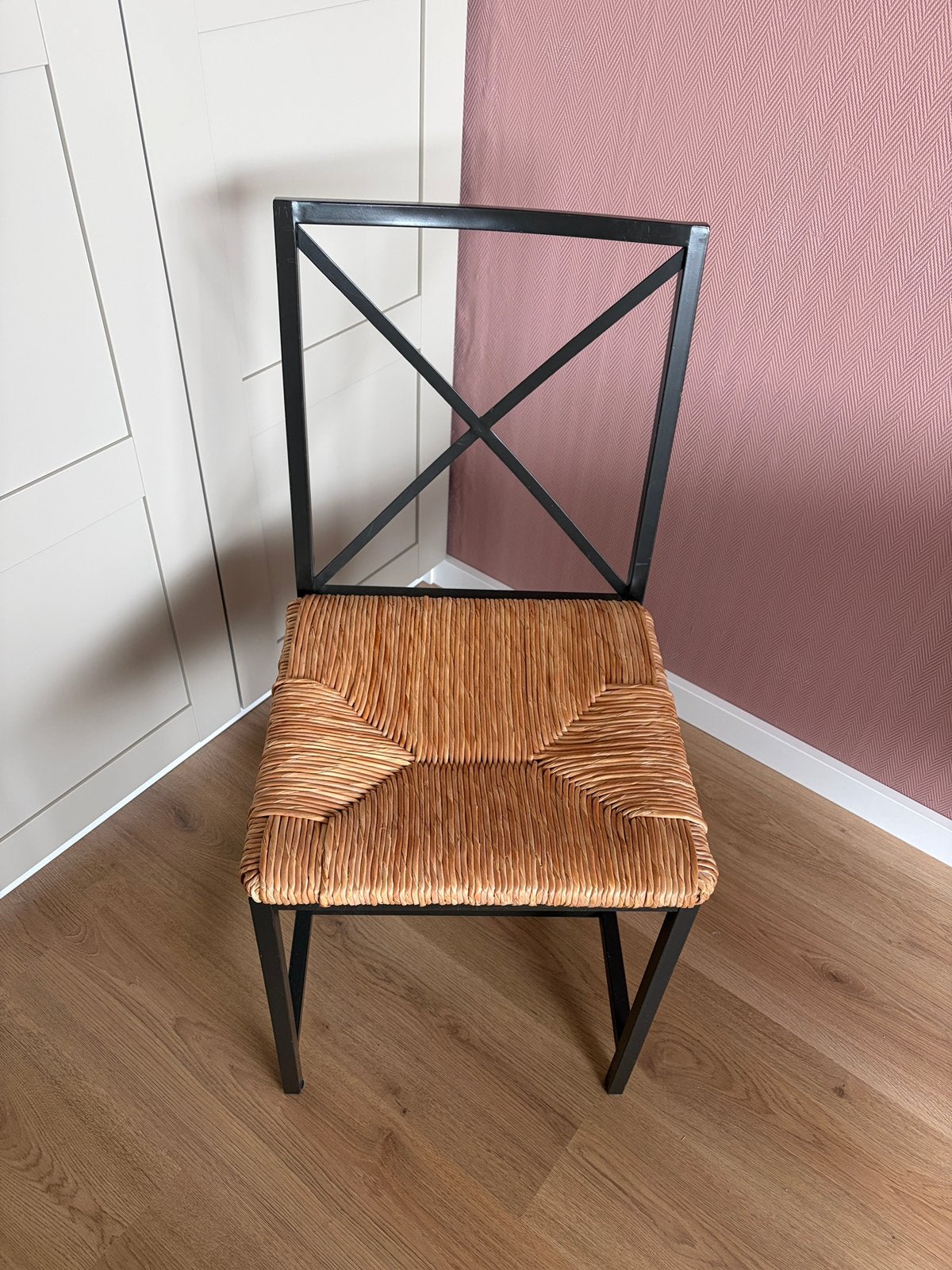 Twee stoelen metaal IKEA, Huis en Inrichting, Ophalen, Strak, Gebruikt, Twee