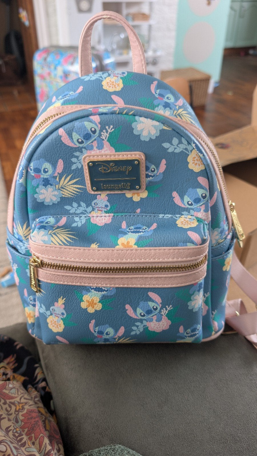 Loungefly Stitch rugzak Disneyland - Zo goed als nieuw, Ophalen, Minder dan 30 cm, Disney of Dora, Minder dan 25 cm