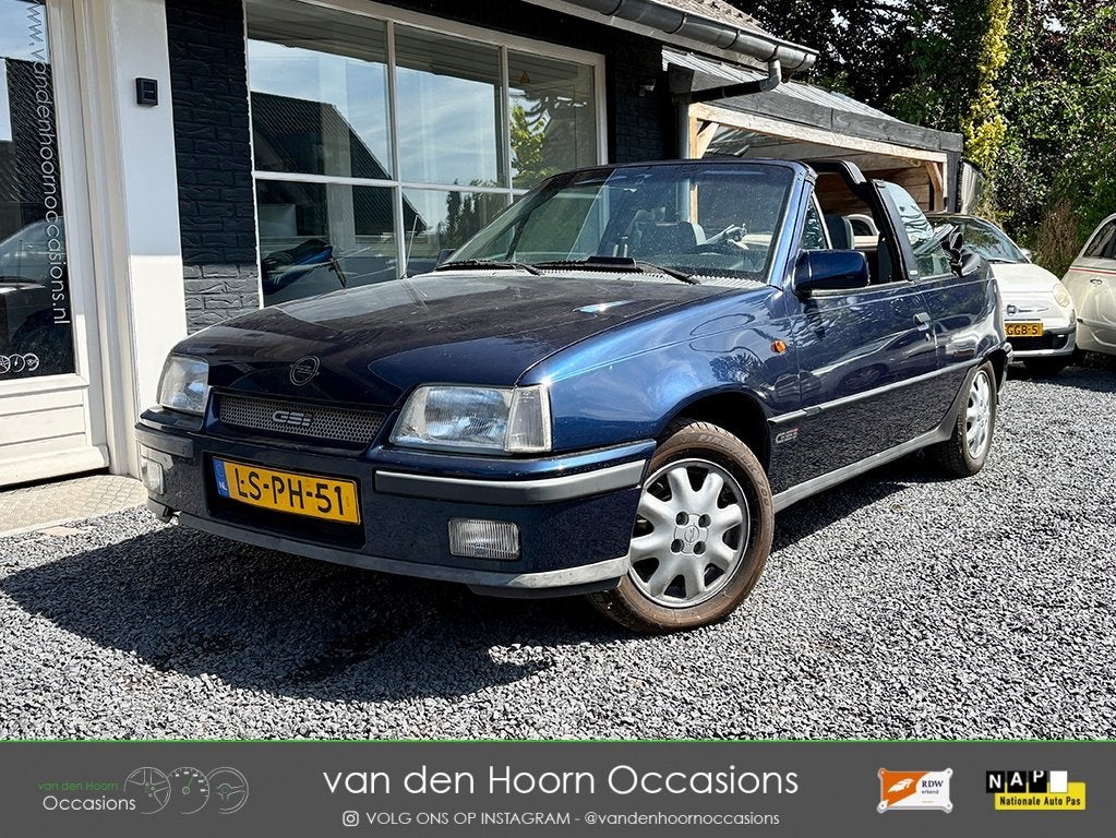 Opel Kadett 2.0i GSi CABRIO | ORIGINELE AUTO | DIGIT TELLER, Auto's, Voorwielaandrijving, 1998 cc, Cabriolet, Blauw