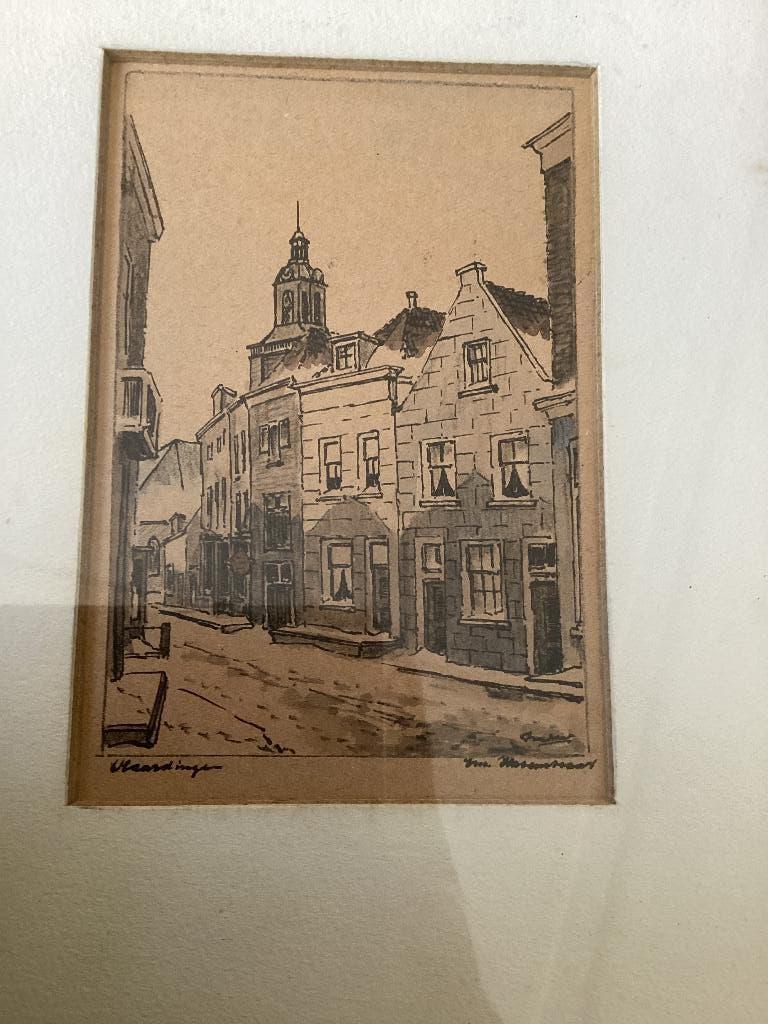 Schilderij met straat portret van Vlaardingen, Ophalen