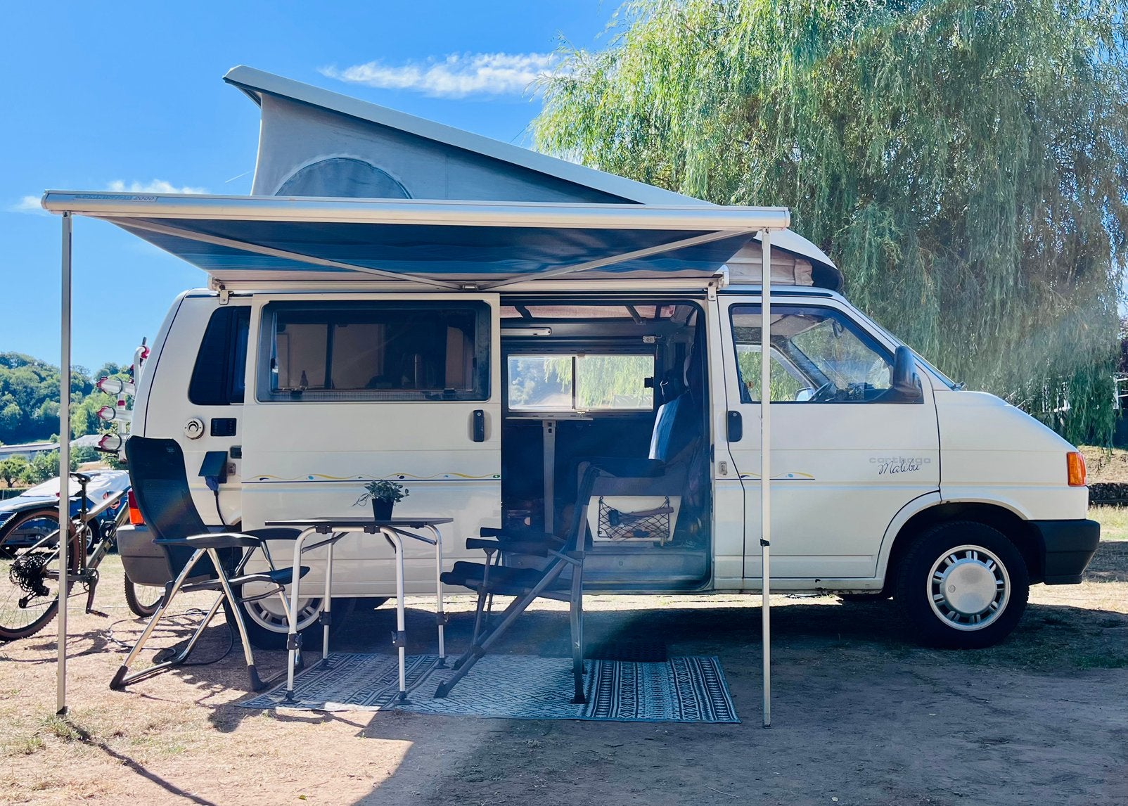 VW T4 California Malibu 2.4D verlengt, Caravans en Kamperen, Campers, Chemisch toilet, Buscamper of Camperbus, Volkswagen, Particulier