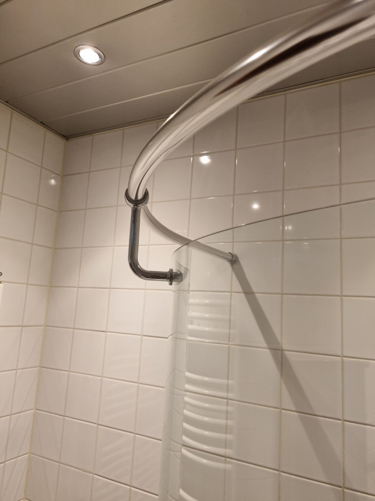 Douche scherm, Ophalen