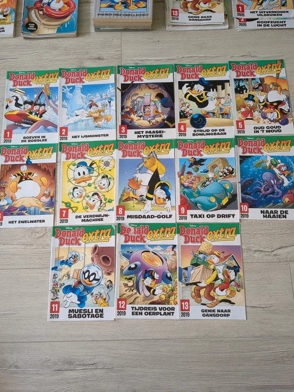 Donald Duck Extra 2019 complete jaargang nr 1-13, Complete serie of reeks, Ophalen of Verzenden, Gelezen, Donald Duck