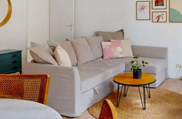 IKEA HOLMSUND Slaapbank 2-persoons met ruime opbergruimte, Ophalen, Tweepersoons, 140 cm