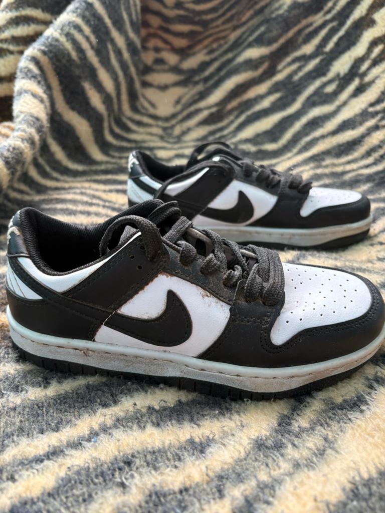 Nike Sportswear DUNK LOW - Sneakers laag - white/black 36, Verzenden, Zo goed als nieuw, Zwart, Sneakers of Gympen