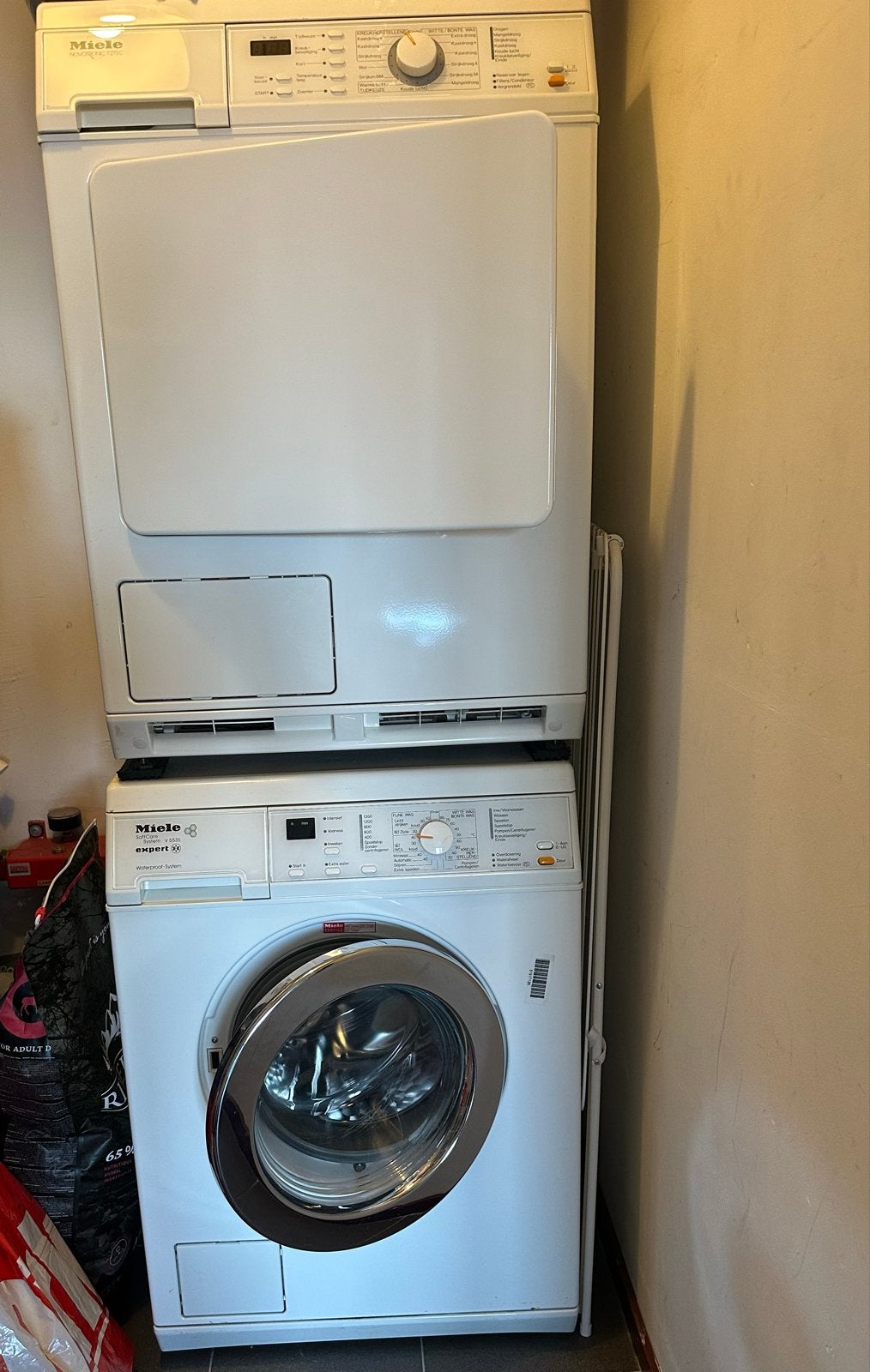 Miele wasmachine V 5535 Expert en Miele droger T 273 C