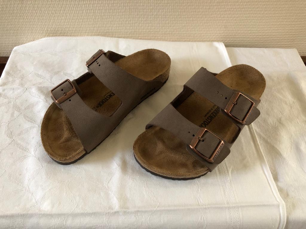 Dames Slippers Maat 33 Bruin Birckenstock, Ophalen, Zo goed als nieuw, Bruin
