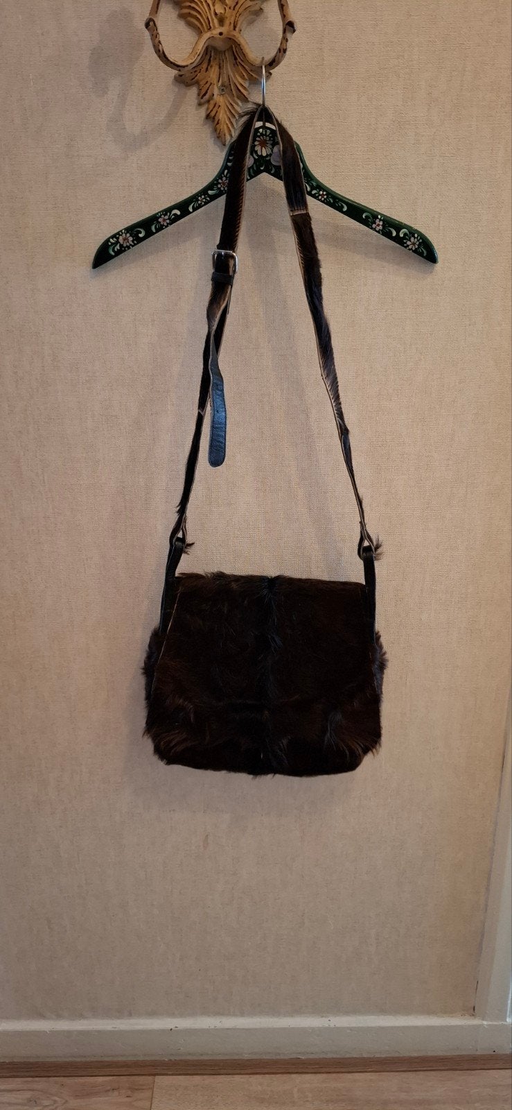 Koeienhuid cross body tas met overslag sluiting, Ophalen of Verzenden, Nieuw