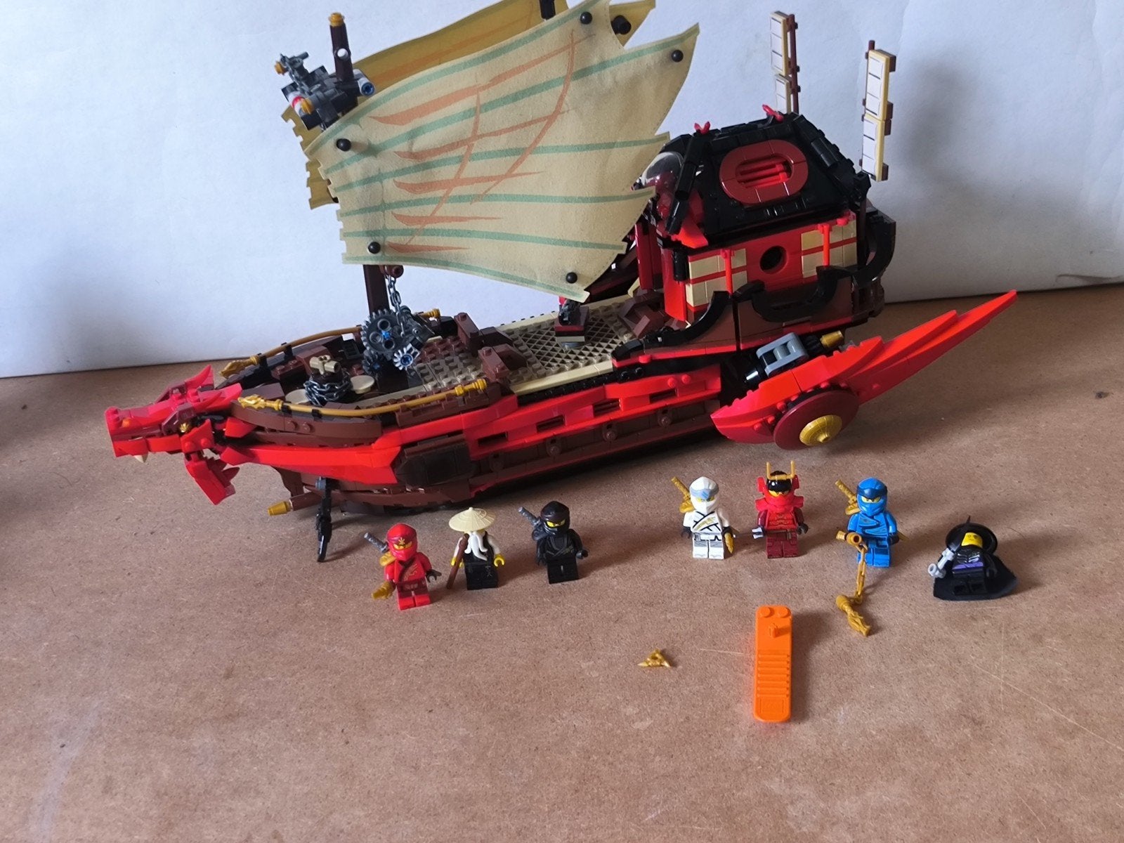 LEGO Ninjago Destiny's Bounty (71705) met minifiguren, Ophalen of Verzenden, Gebruikt