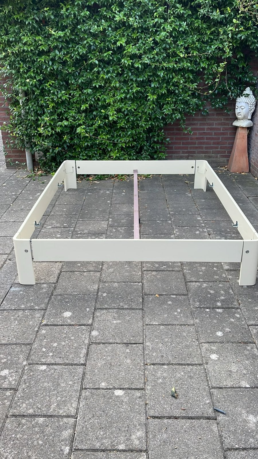 Auping Auronde bedombouw 160x200 beige, Ophalen, Gebruikt, Beige, Tweepersoons