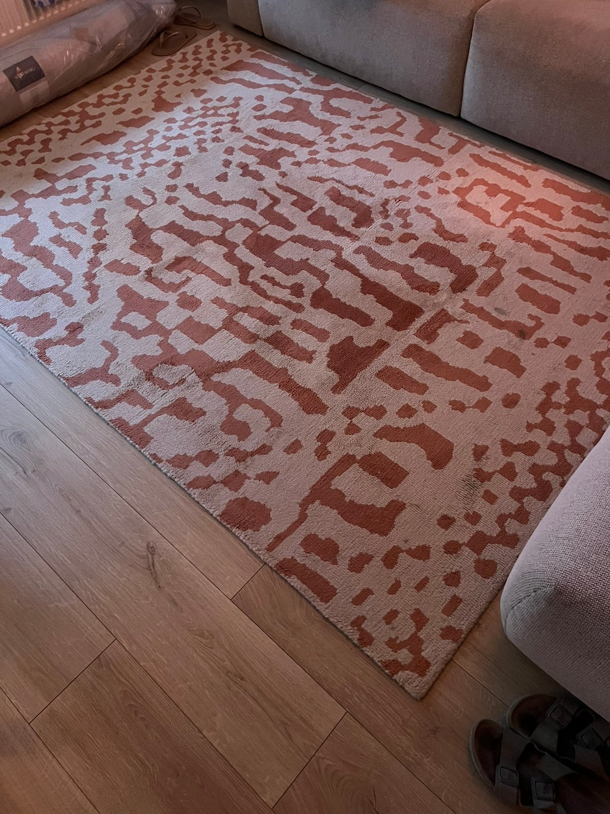 Vloerkleed Loods 5 170 x 230 cm, Ophalen, Beige, 150 tot 200 cm, 200 cm of meer