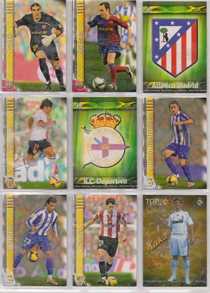 Spaanse Voetbal Kaarten Mundicromo 2010, Verzenden, Zo goed als nieuw, Buitenlandse clubs, Poster, Plaatje of Sticker