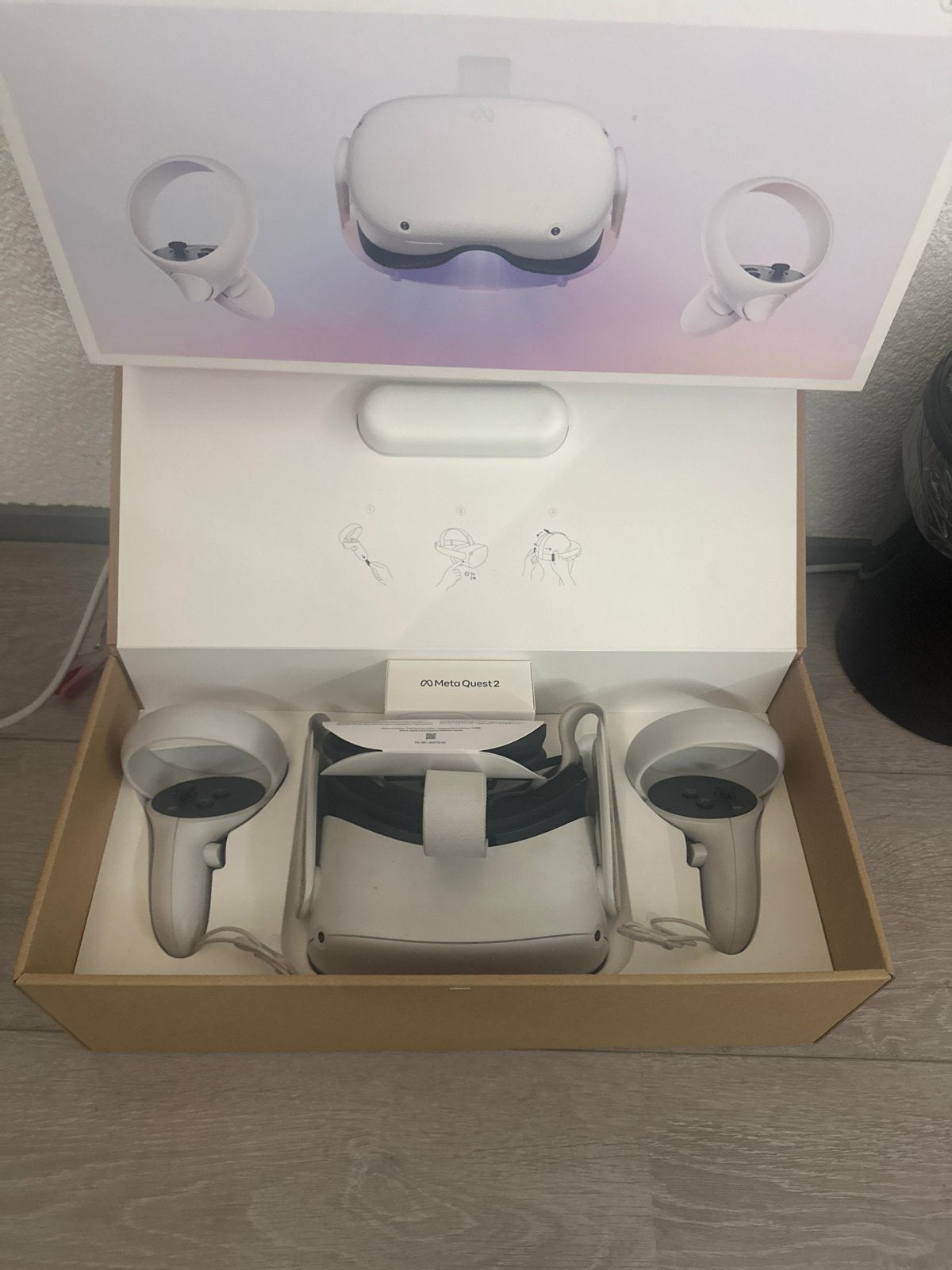 Meta Quest 2 VR-bril 128GB, Ophalen of Verzenden, Zo goed als nieuw, VR-bril, Overige platformen