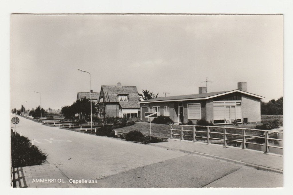 Ammerstol (Bergambacht) - Capellelaan, Verzamelen, Ansichtkaarten | Nederland, Verzenden, 1960 tot 1980, Ongelopen, Zuid-Holland