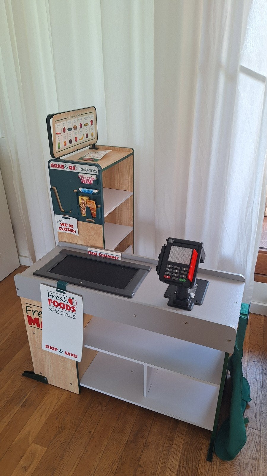 Melissa & Doug Supermarkt Speelset + accessoires, Kinderen en Baby's, Speelgoed | Overig, Ophalen, Zo goed als nieuw, Jongen of Meisje