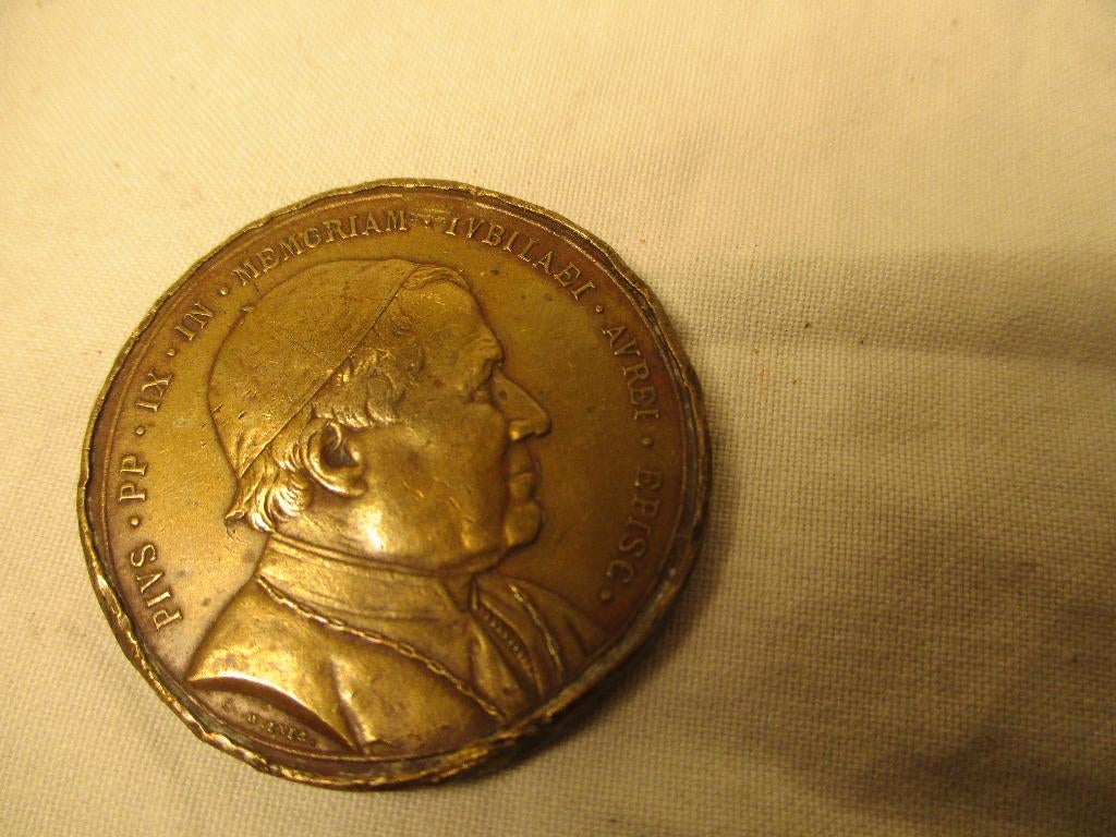 antiek religie penning - munt, Antiek en Kunst, Ophalen of Verzenden