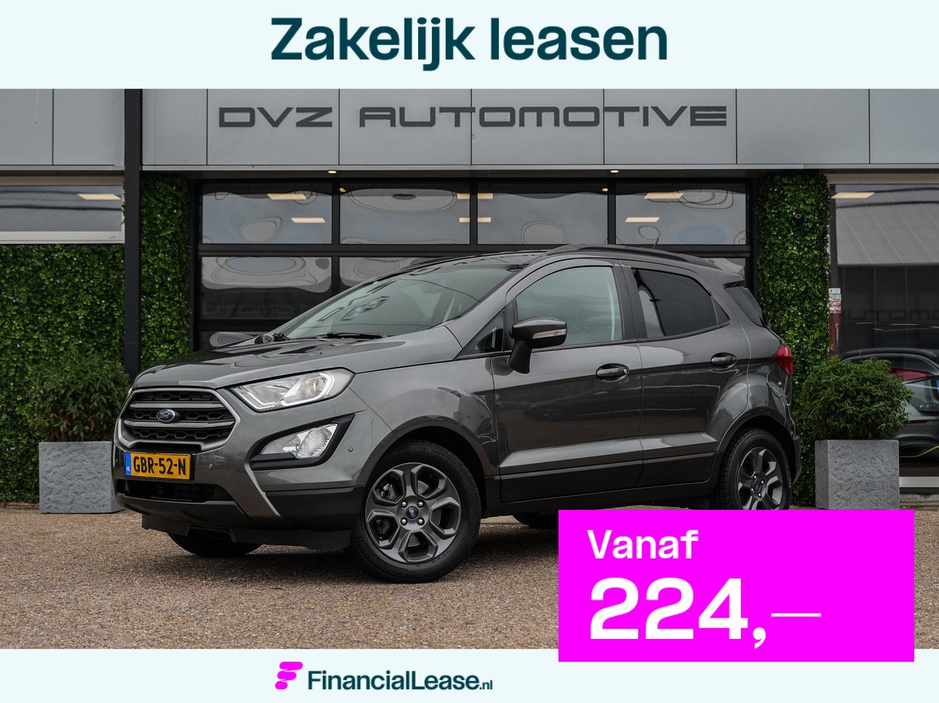 Ford ECOSPORT 1.0 EcoBoost 125PK Automaat Titanium | Carplay, Gebruikt, Ecosport, Met garantie (alle), Bedrijf