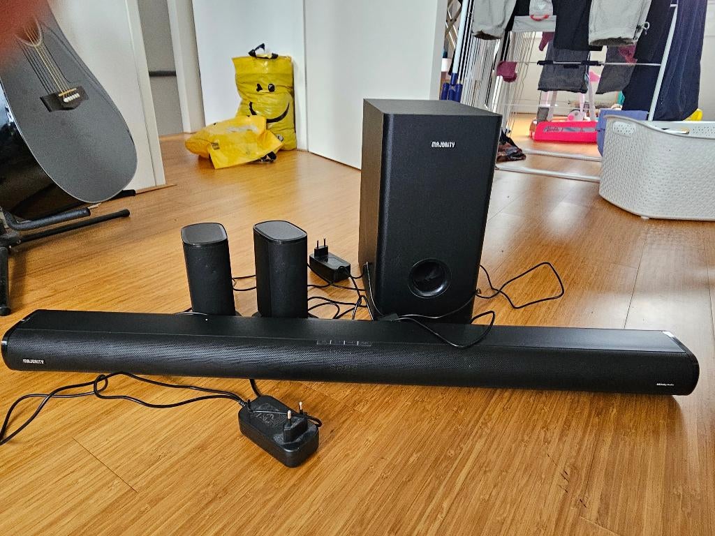 Majority Everest 5.1 Dolby Audio Soundbar EU, Ophalen of Verzenden, Bluetooth, Zo goed als nieuw