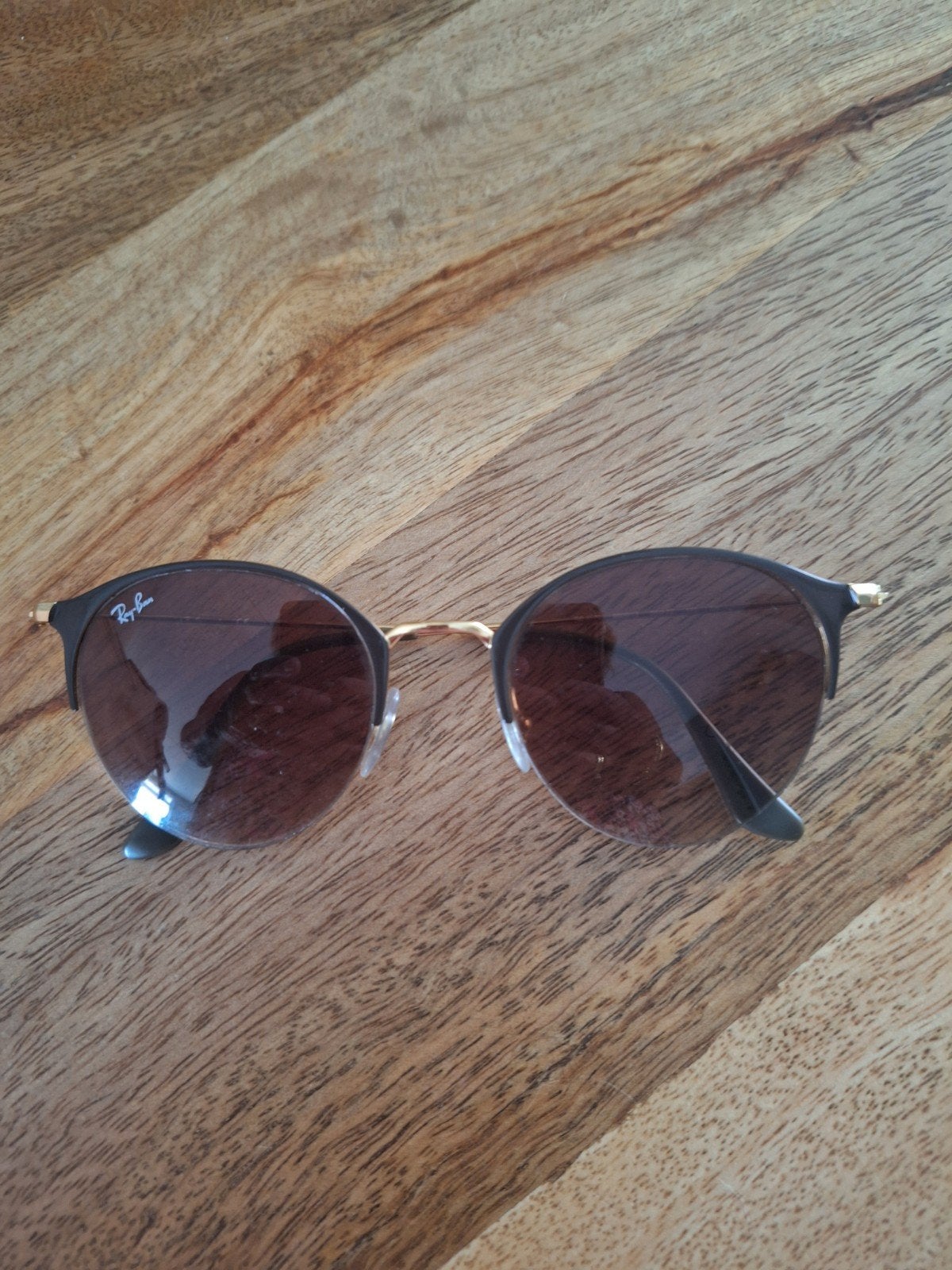Ray-Ban zonnebril zo goed als nieuw met hoesje en doekje, Zonnebril, Bruin, Ophalen of Verzenden, Zo goed als nieuw