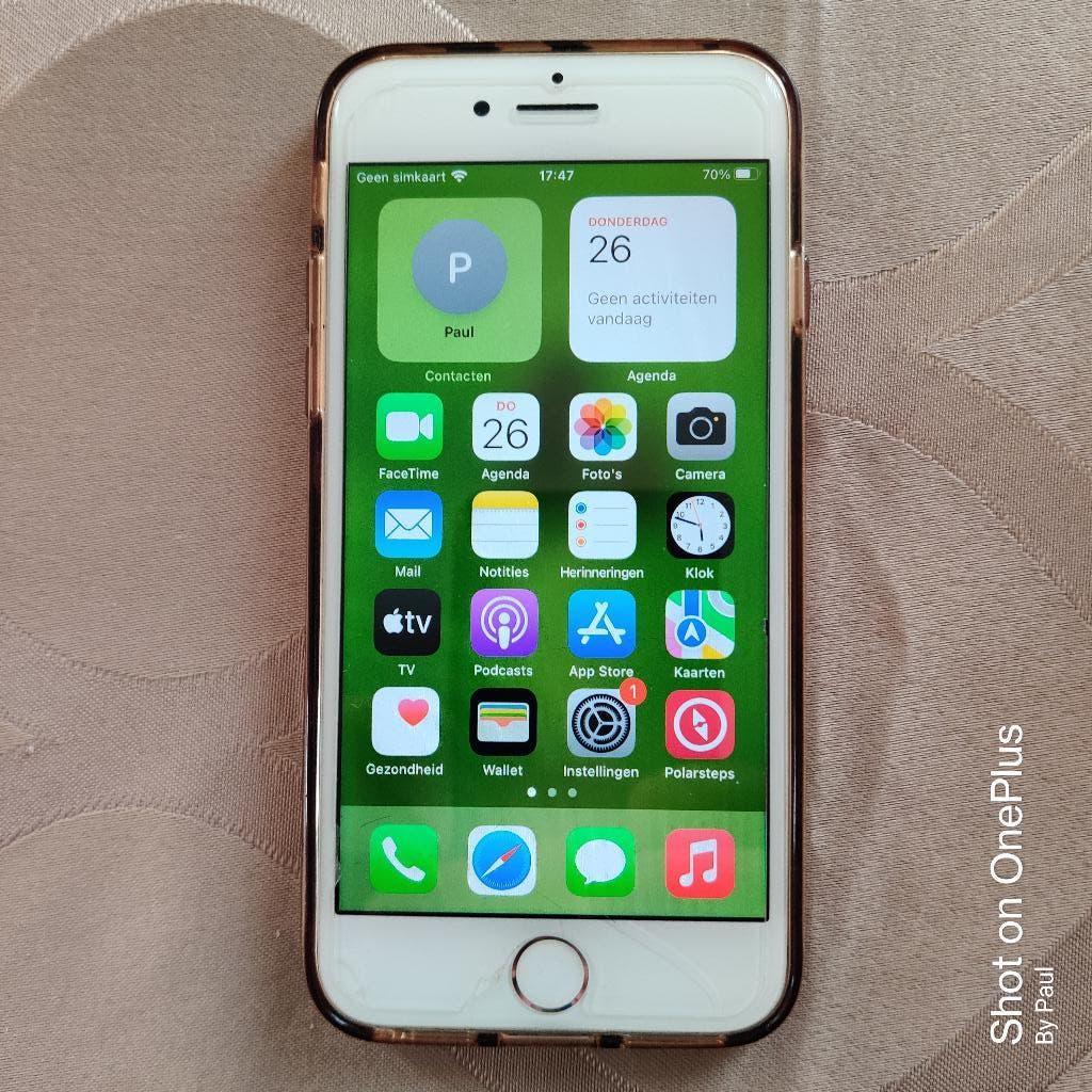 Iphone 8 in prima staat, Telecommunicatie, Mobiele telefoons | Apple iPhone, Gebruikt, 64 GB, Zonder abonnement, Zonder simlock