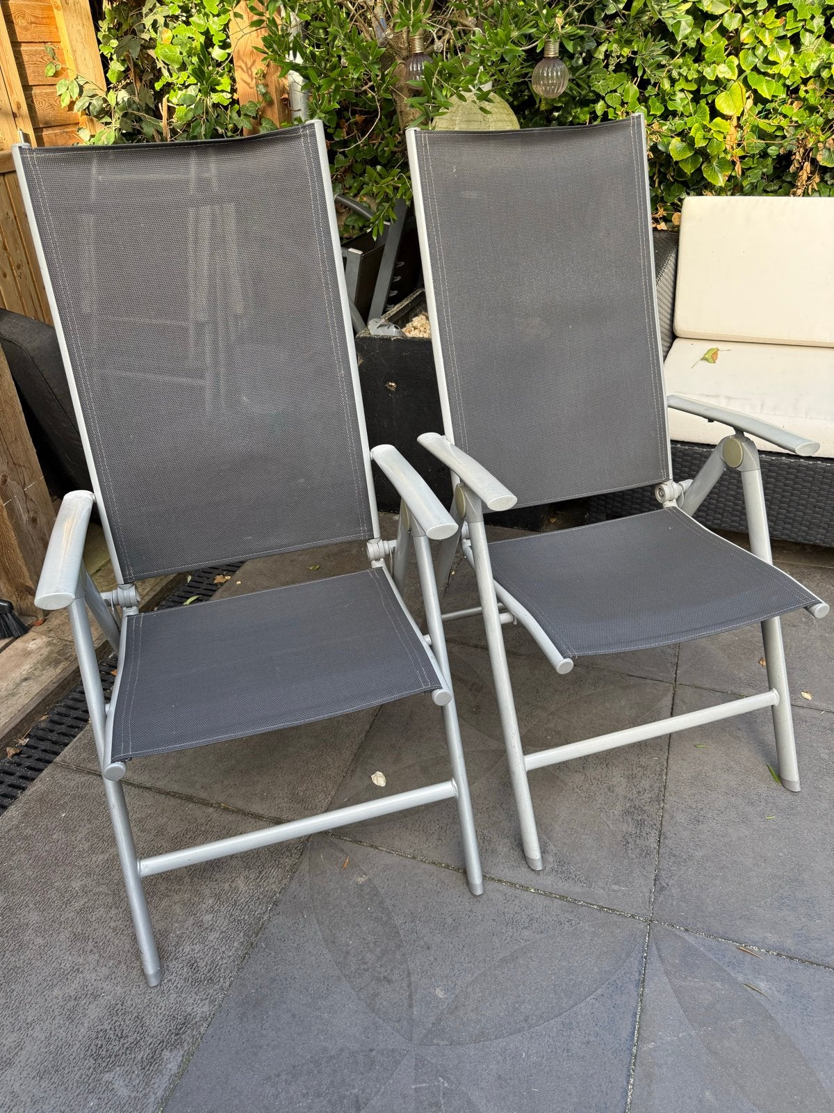 4 stuks standenstoelen - Flora Best, Ophalen, Gebruikt, Aluminium, Inklapbaar