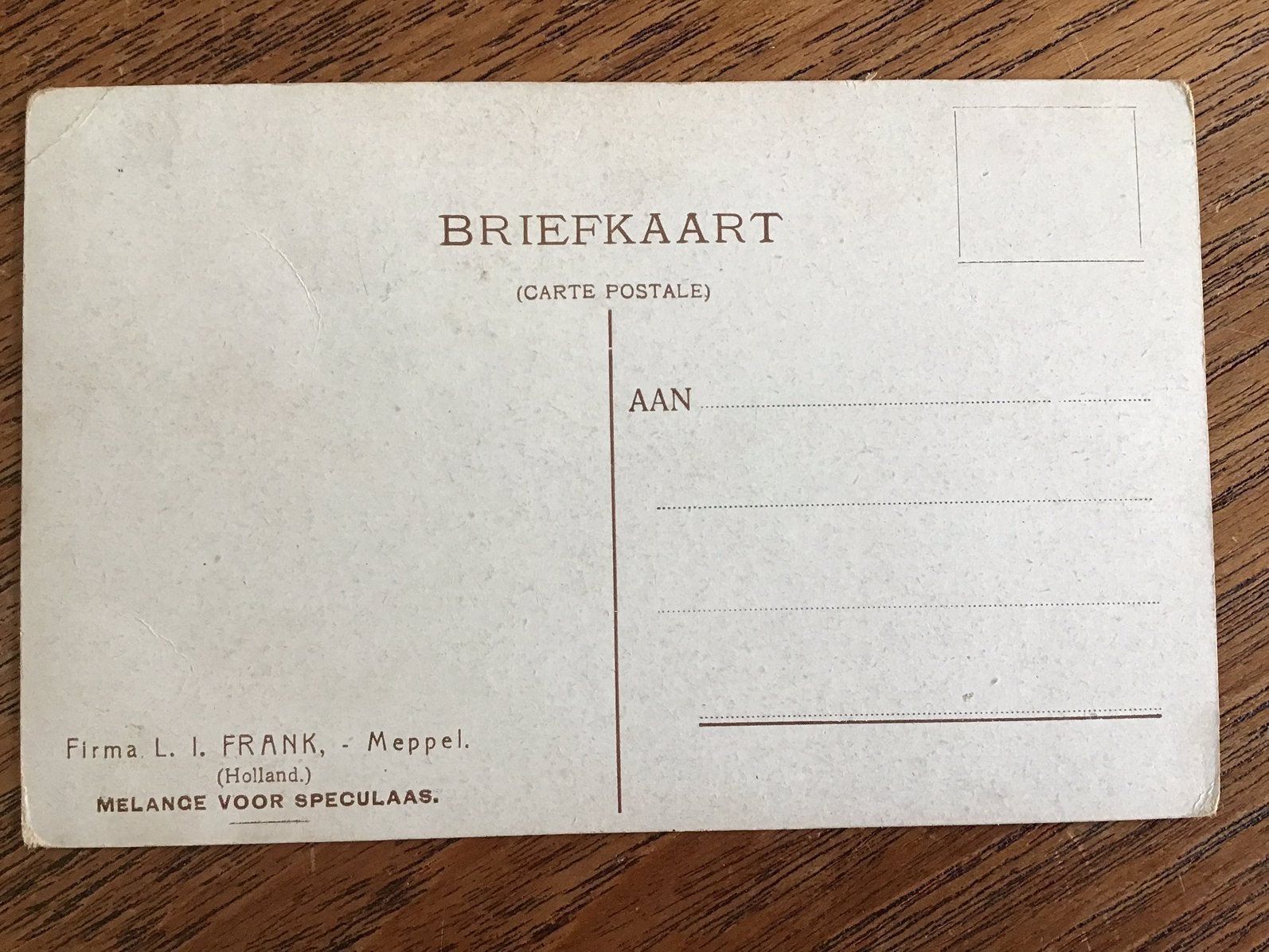 Briefkaart Meppel - Firma L. I. Frank, Ophalen of Verzenden, Voor 1920, Drenthe