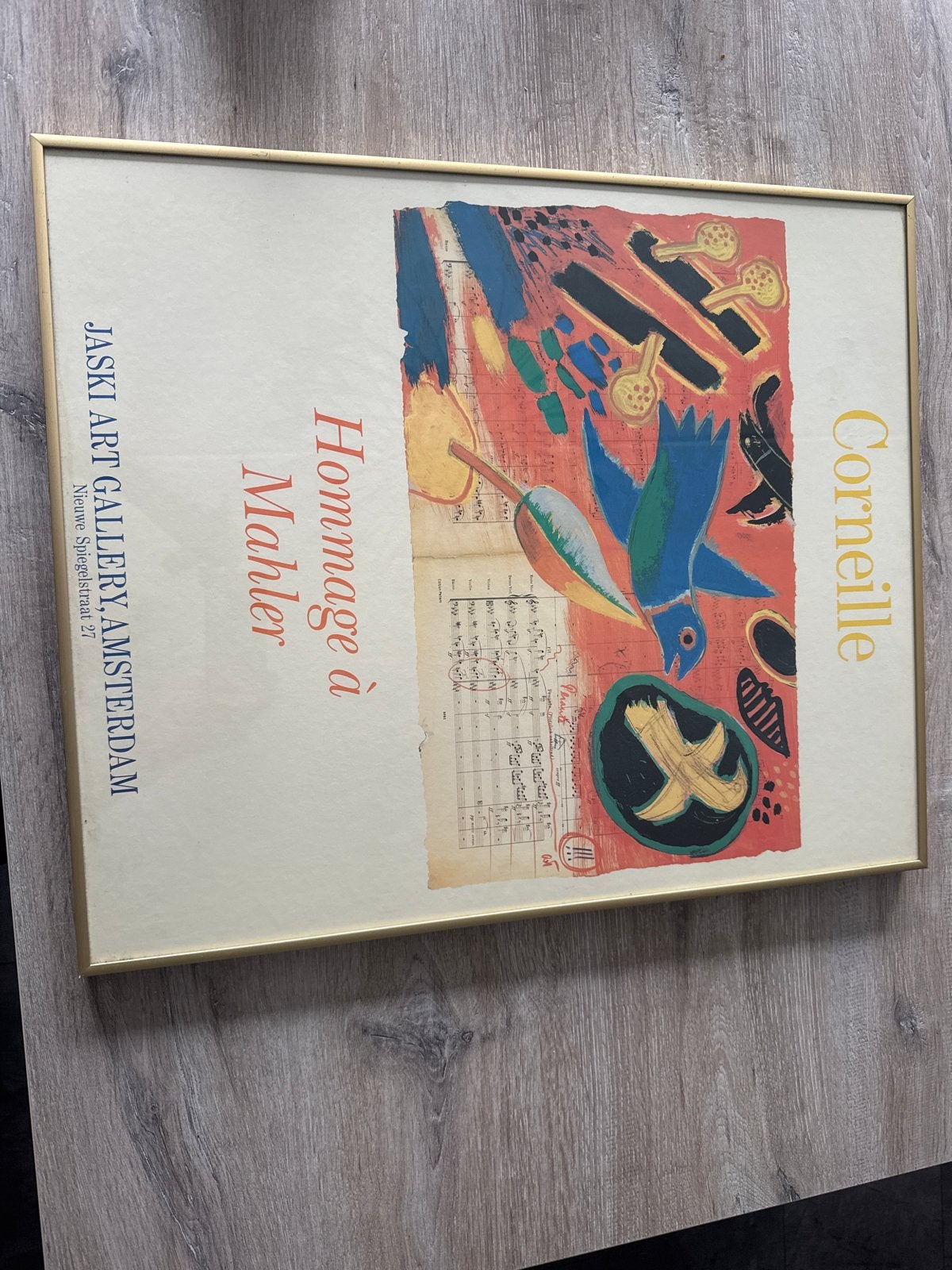 Corneille - Hommage aan Mahler/Beethoven (2 posters), Ingelijst, Ophalen of Verzenden, Abstract, Offsetdruk