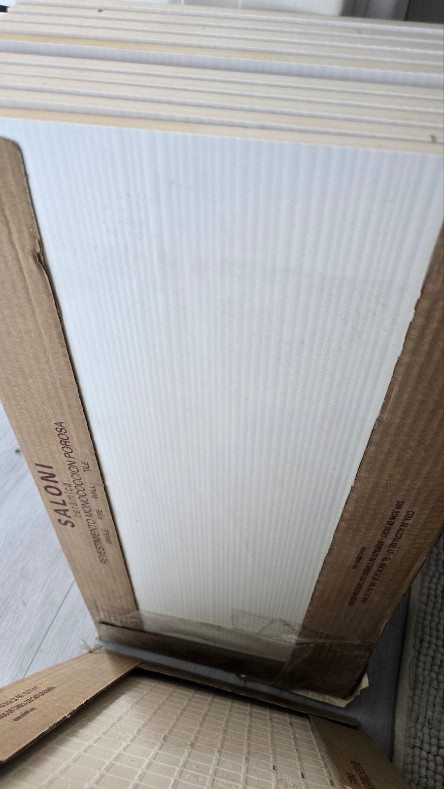 Wandtegels +/- 4 m2 + extra tegels voor een randje erbij, Ophalen, 60 cm of meer, Nieuw, Minder dan 5 m²