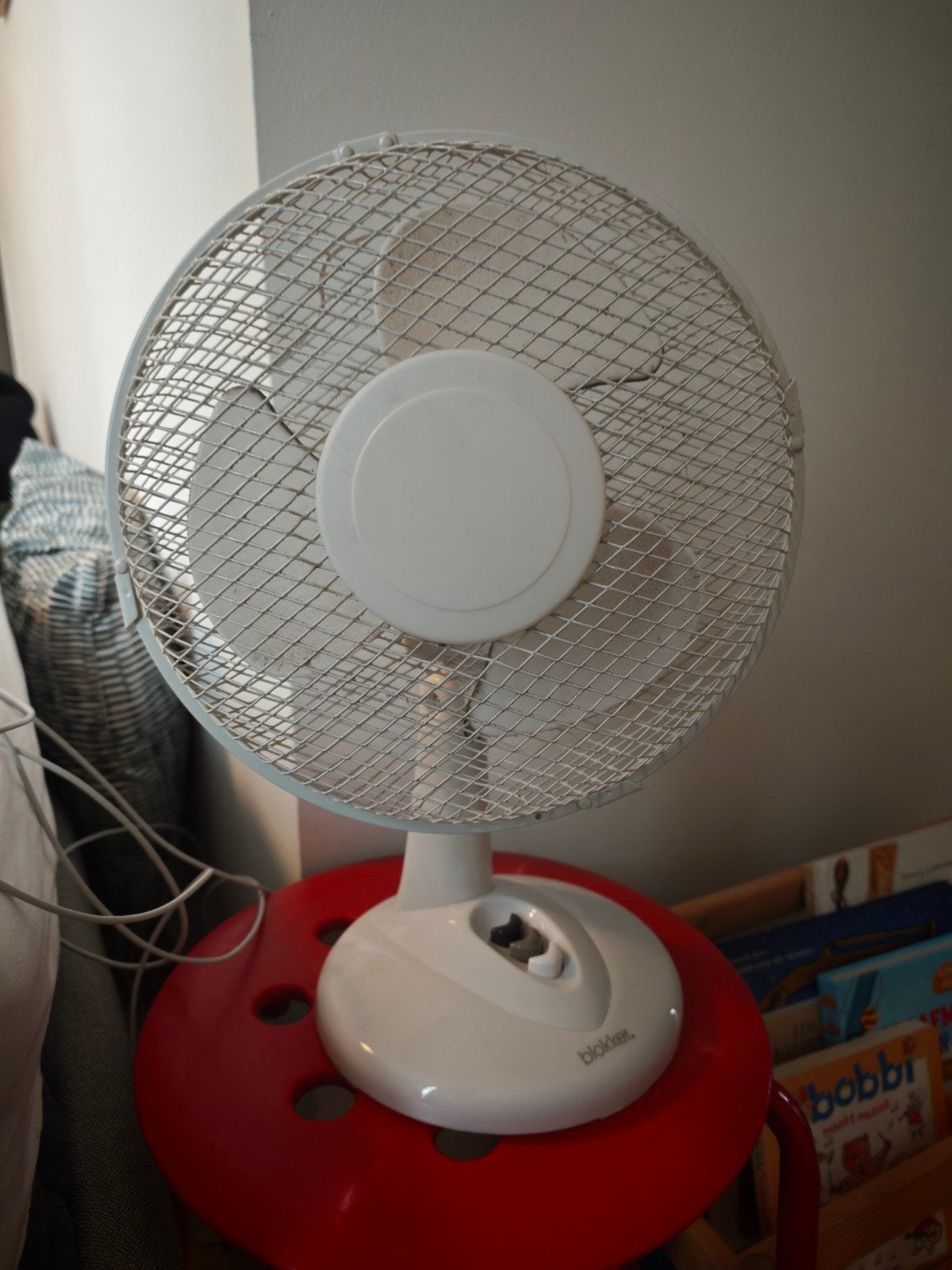 Blokker Tafelventilator 30W - Wit, Ophalen, Gebruikt, Tafelventilator