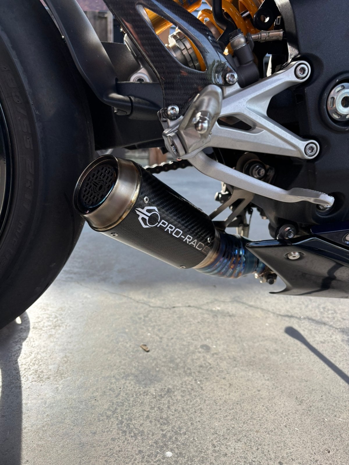 Triumph speed triple 1200rs uitlaat Pro Race, Ophalen of Verzenden, Gebruikt