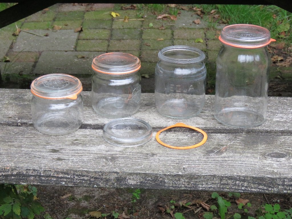 Weckpotten, Huis en Inrichting, Ophalen, Gebruikt, Met deksel, Pot, Bus of Blik