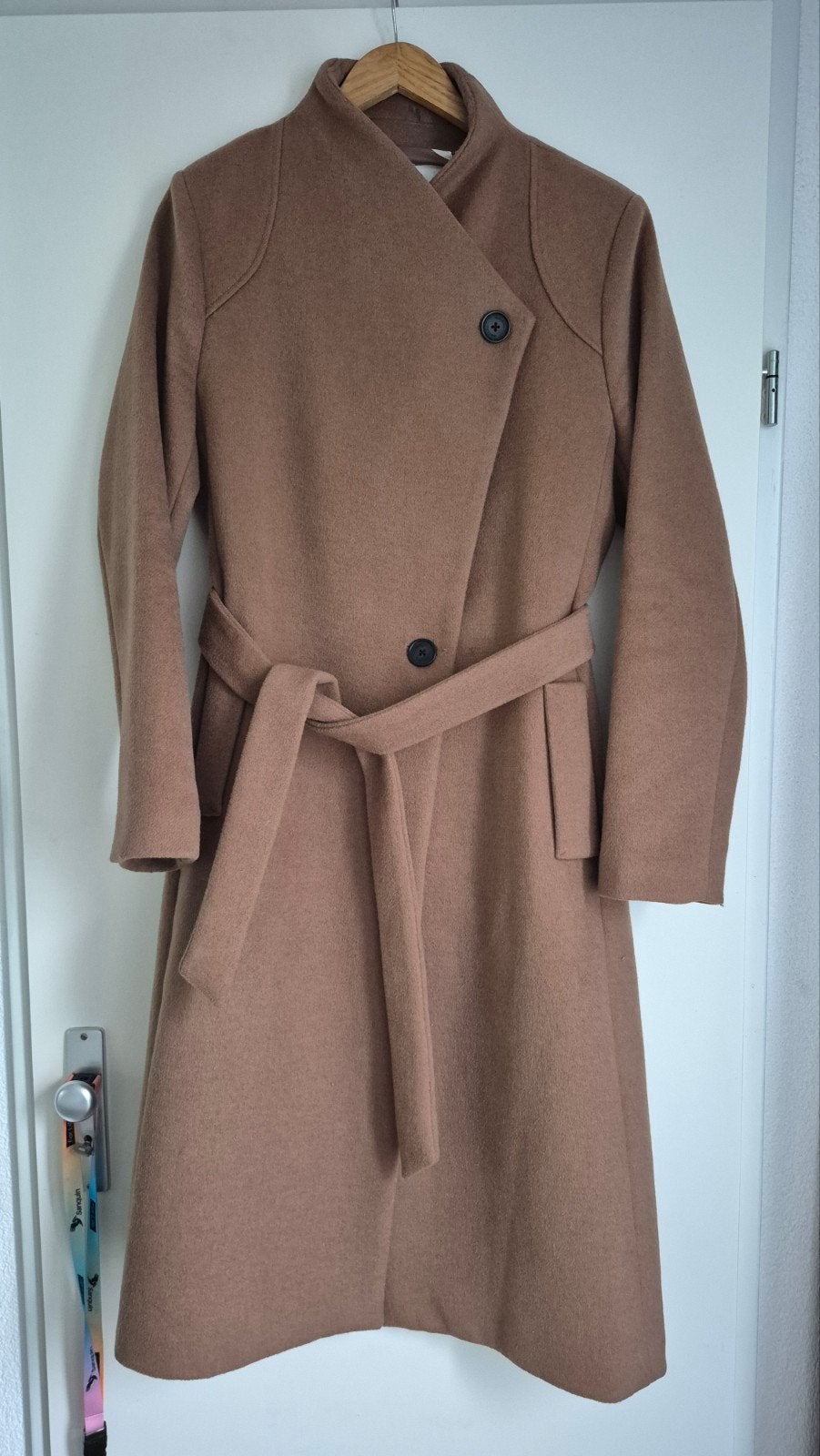 Giacomo luxe wollen mantel / jas | Maat XL | Nieuw, Bruin, Maat 46/48 (XL) of groter, Nieuw, Ophalen of Verzenden