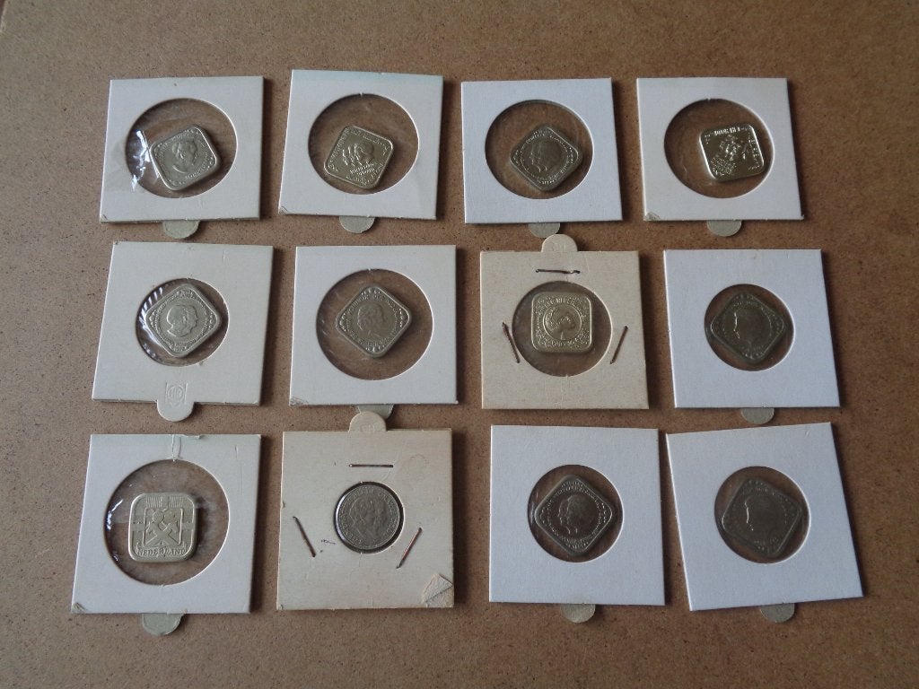 herdenkings stuivers Kon huis 12 stuks, Verzenden, Koningin Beatrix, 5 cent, Setje