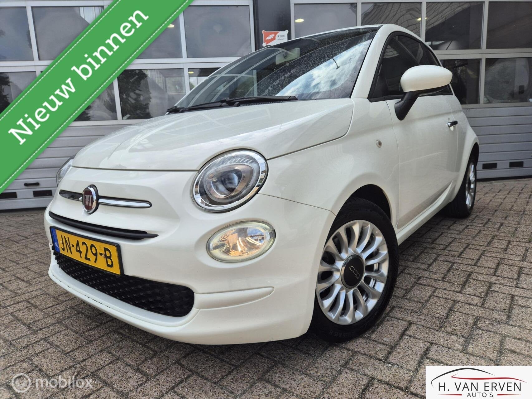 Fiat 500 0.9 TwinAir Turbo Popstar AIRCO NAP, Auto's, Voorwielaandrijving, Origineel Nederlands, Bedrijf, Handgeschakeld