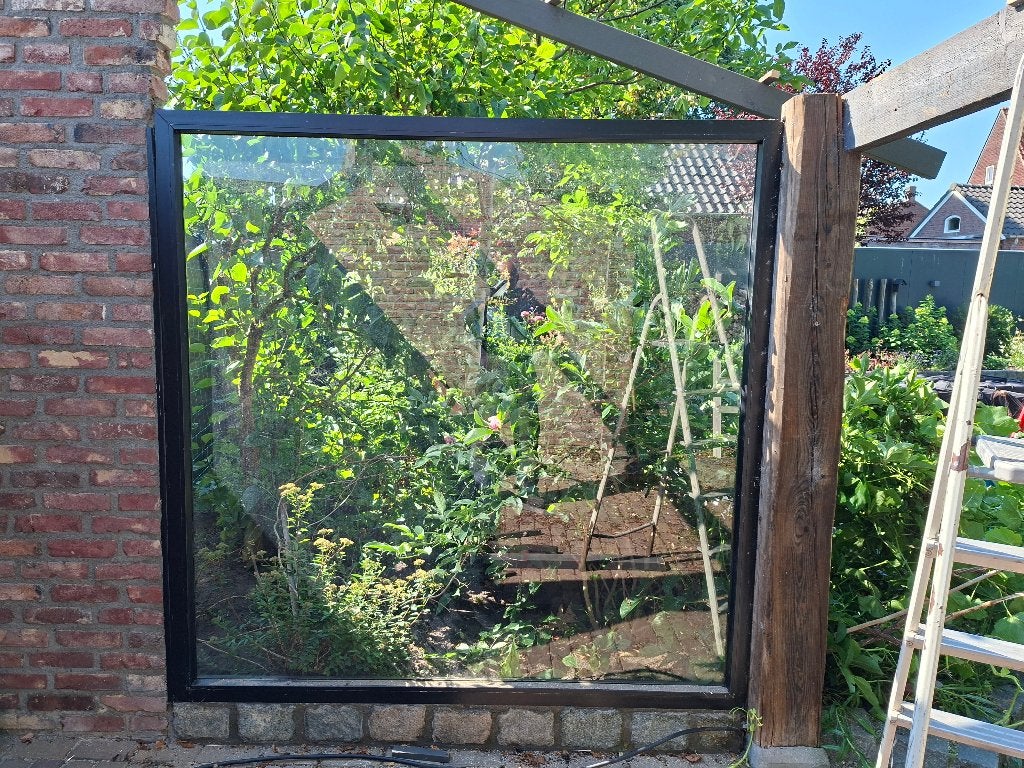 kozijn met glas, Doe-het-zelf en Verbouw, Kozijnen en Schuifpuien, Ophalen, Kunststof, Gebruikt, Raamkozijn