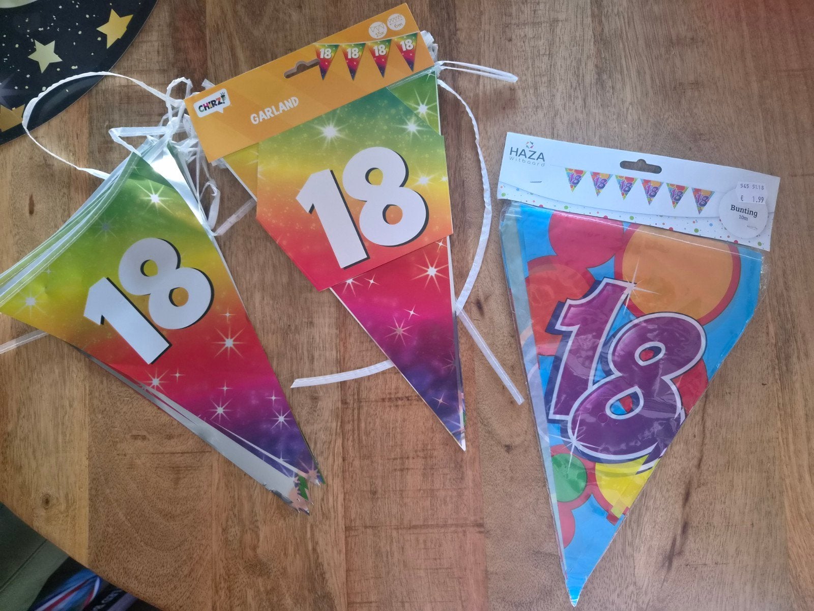 versiering 18 jaar, Hobby en Vrije tijd, Feestartikelen, Ophalen of Verzenden, Nieuw, Versiering, Verjaardag
