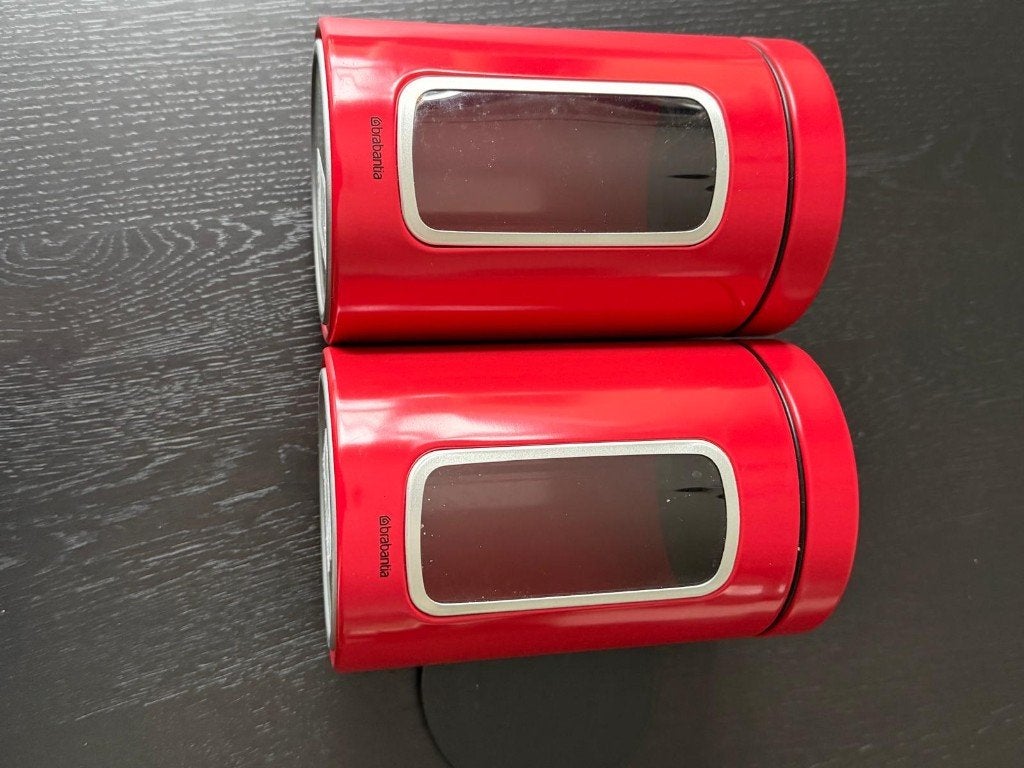 Brabantia voorraadblikken, Ophalen, Nieuw, Voorraadpot, Rood