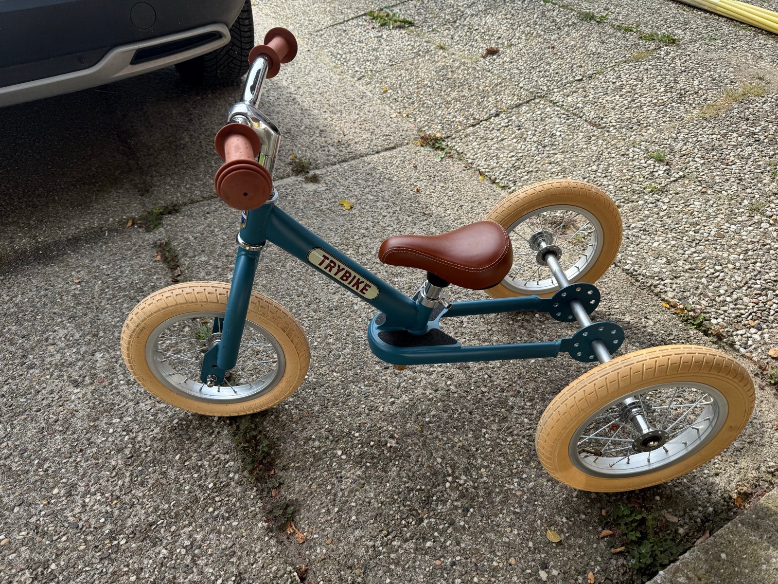 Trybike driewieler / tweewieler blauw - Loopfiets, Kinderen en Baby's, Ophalen, Zo goed als nieuw, Loopfiets