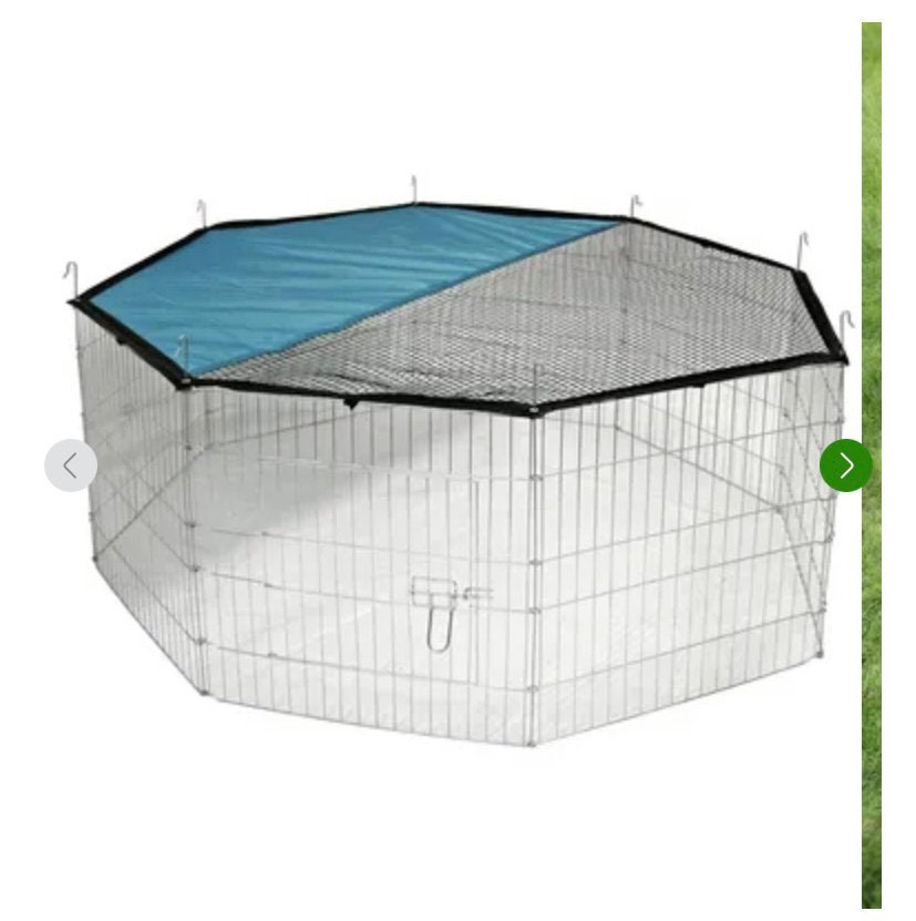 Ren 2stuks voor konijn 1x 8hoekige zonwering.Alleen ophalen., Konijn, Ren, Ophalen, Minder dan 60 cm