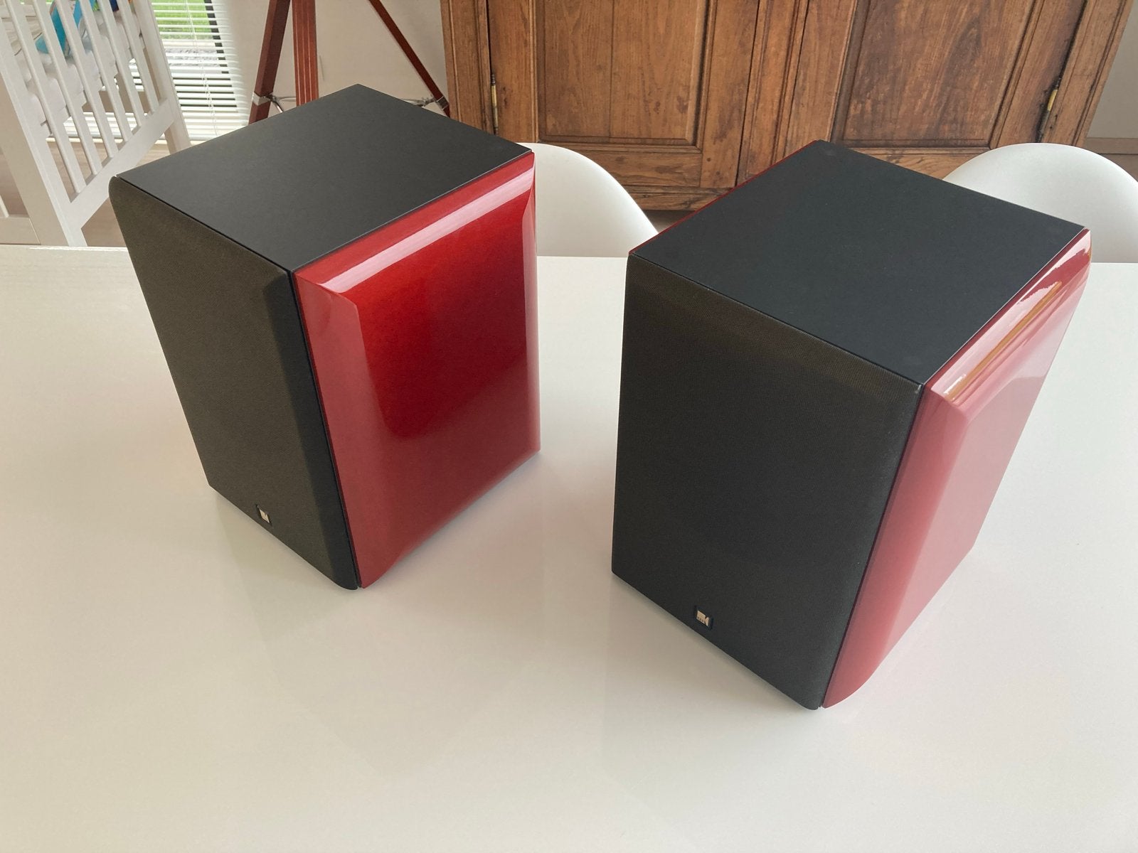 KEF Monitor Audio SP3253 Boekenplank Luidsprekers Rood, Audio, Tv en Foto, Luidsprekers, Ophalen of Verzenden, Zo goed als nieuw