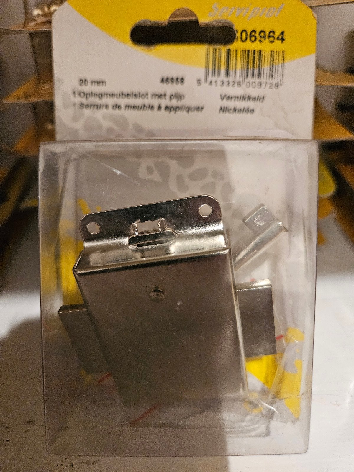 Nieuw Oplegmeubelslot 20mm Vernikkeld 17 stuks, Overige materialen, Onbekend, Nieuw, Ophalen of Verzenden