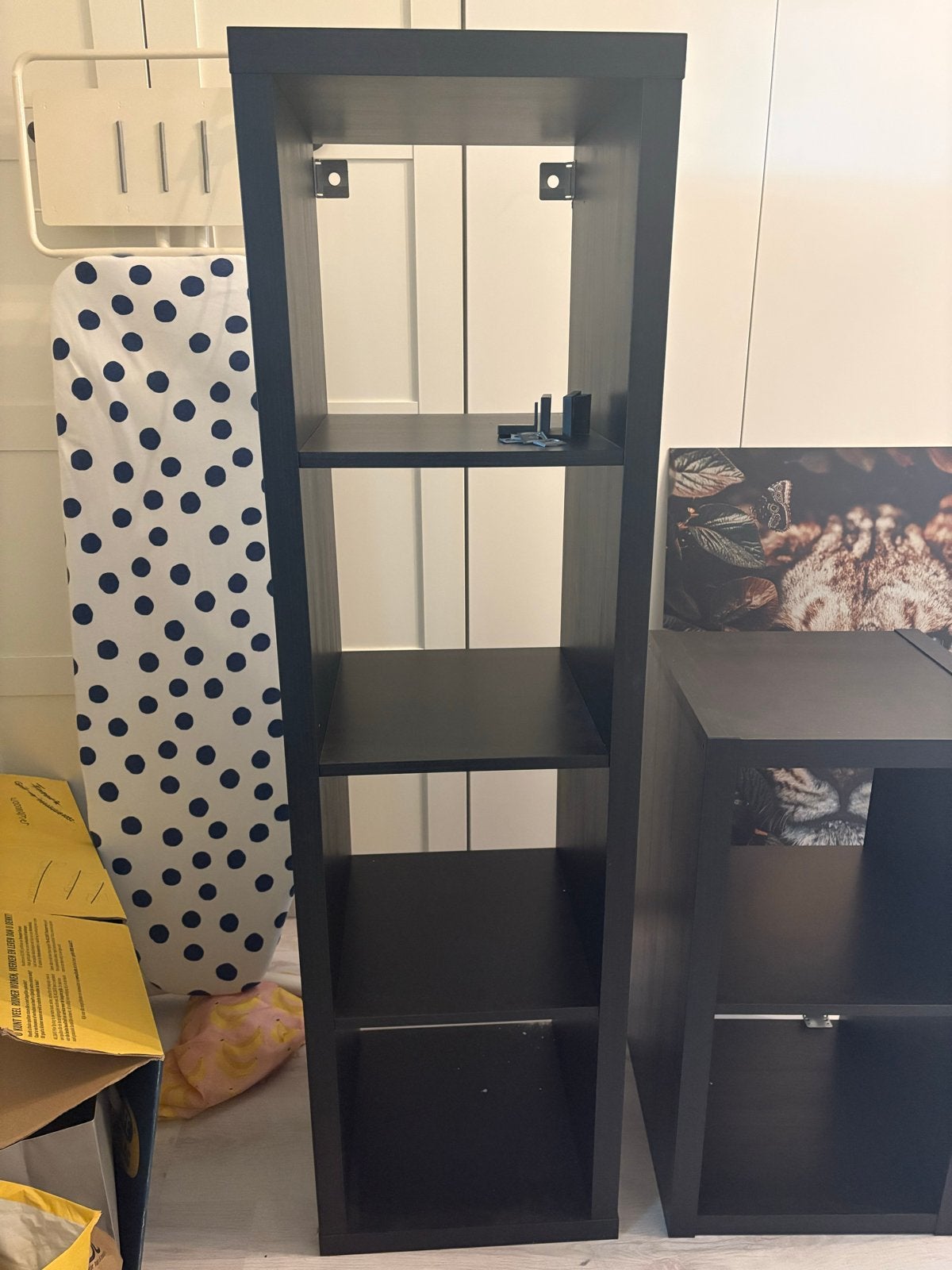 IKEA Kallax kast met 4 vakken - gebruikt, goede staat, Ophalen, Met plank(en), Minder dan 50 cm, Gebruikt