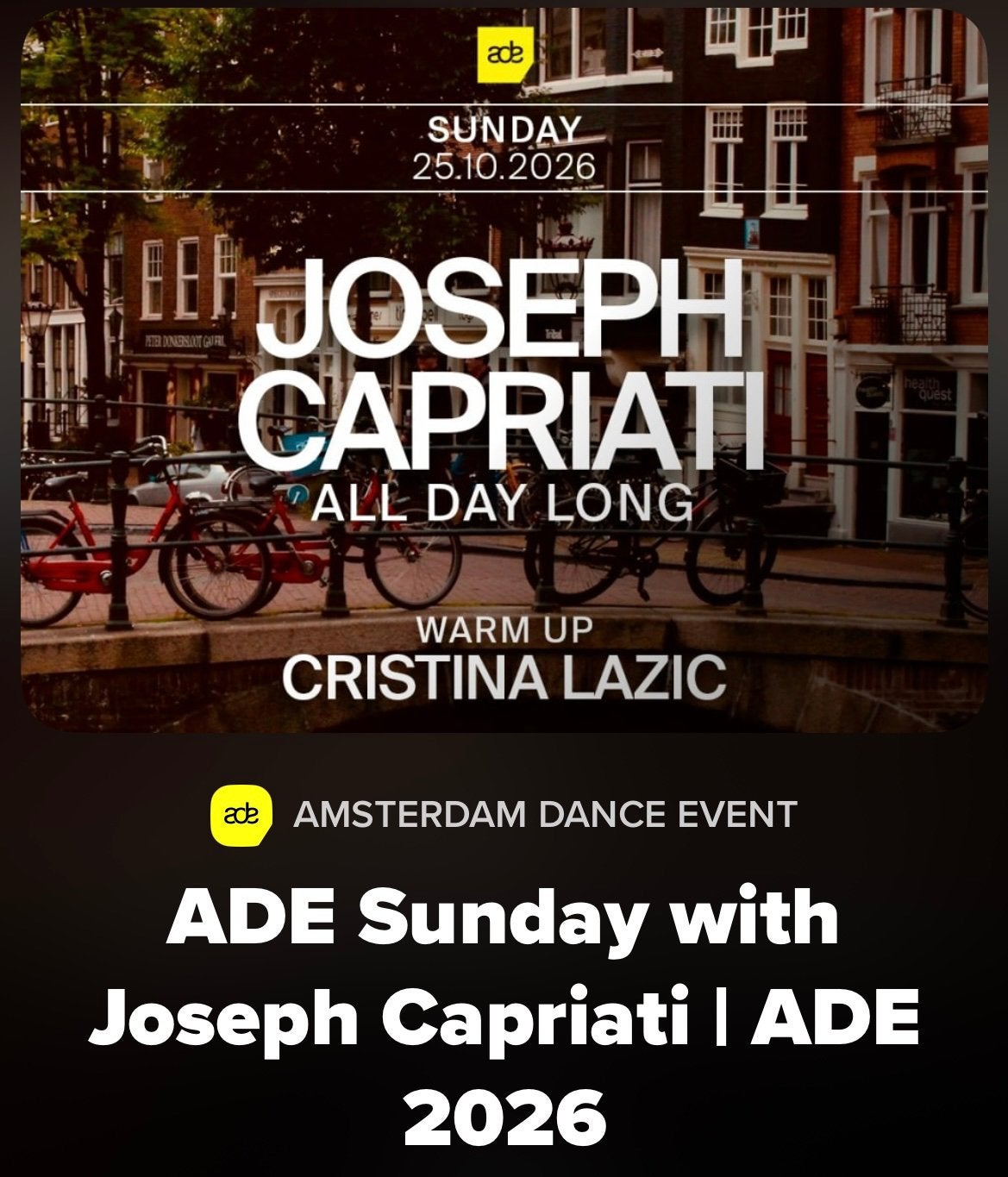 Joseph capriati ade bret, Tickets en Kaartjes, Twee personen